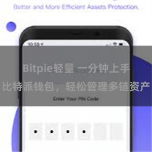 Bitpie轻量 一分钟上手比特派钱包，轻松管理多链资产