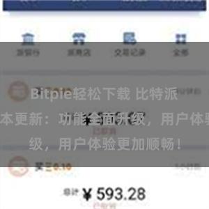 Bitpie轻松下载 比特派钱包最新版本更新：功能全面升级，用户体验更加顺畅！