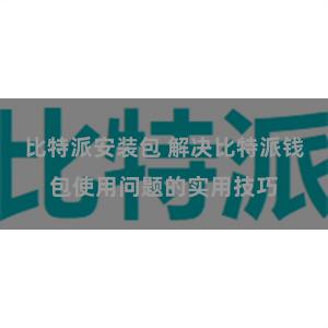 比特派安装包 解决比特派钱包使用问题的实用技巧