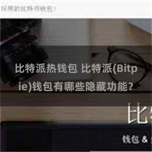 比特派热钱包 比特派(Bitpie)钱包有哪些隐藏功能？