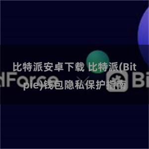 比特派安卓下载 比特派(Bitpie)钱包隐私保护指南